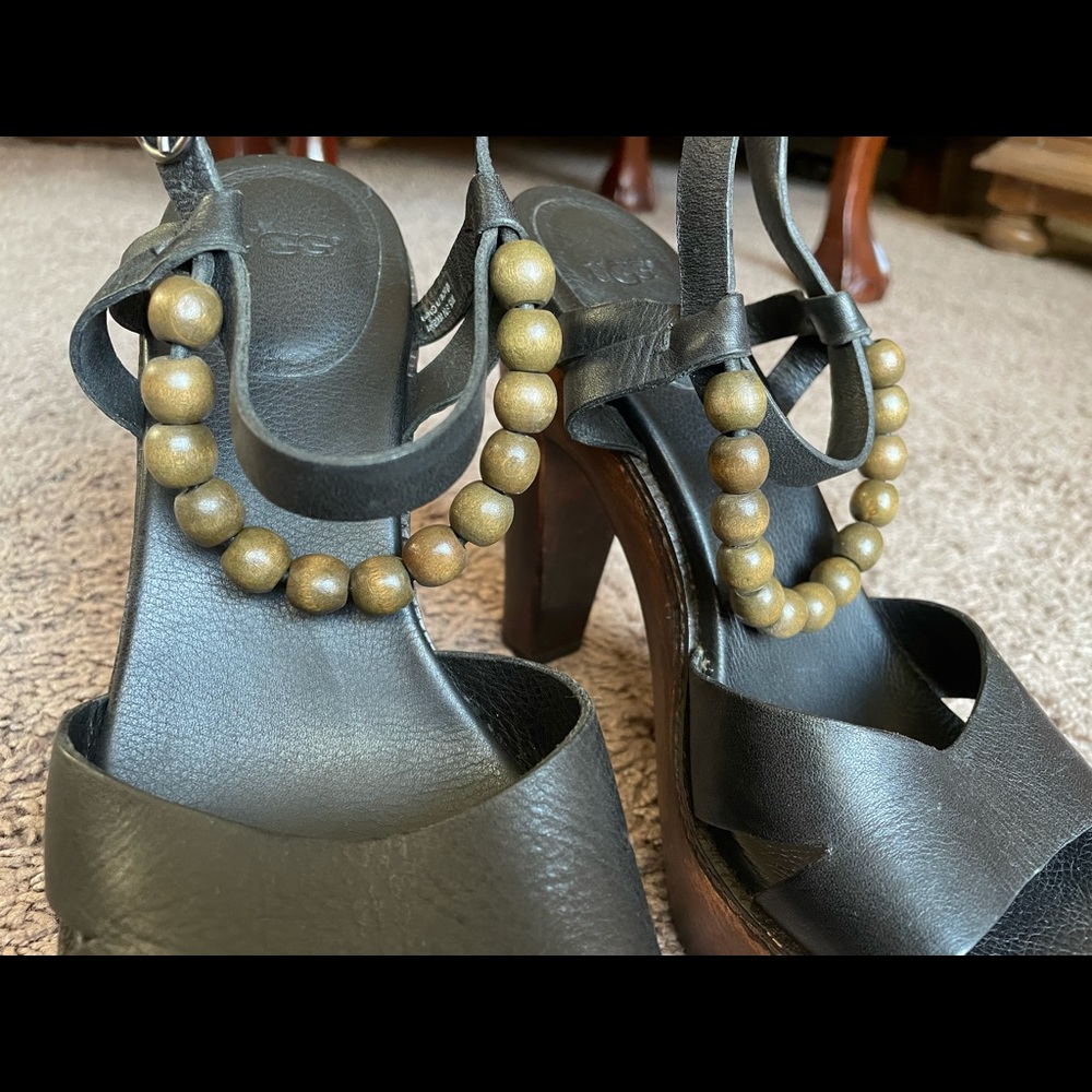 UGG “Naima” Leather Platform High Heel - Picture 16 of 16